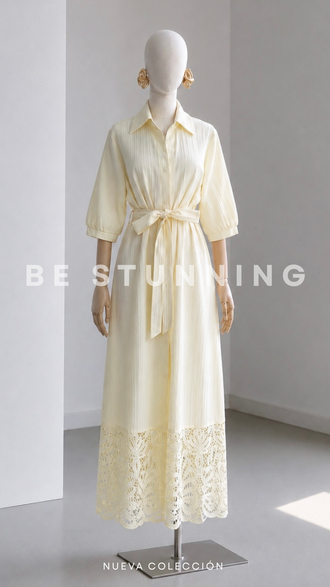Vestido Camisero Lumière Amarillo