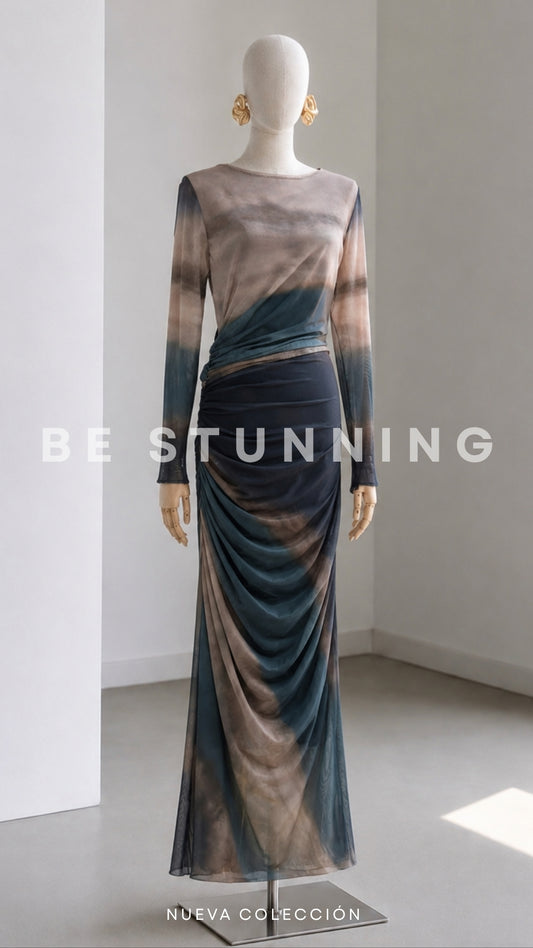 Vestido Estampado Desierto
