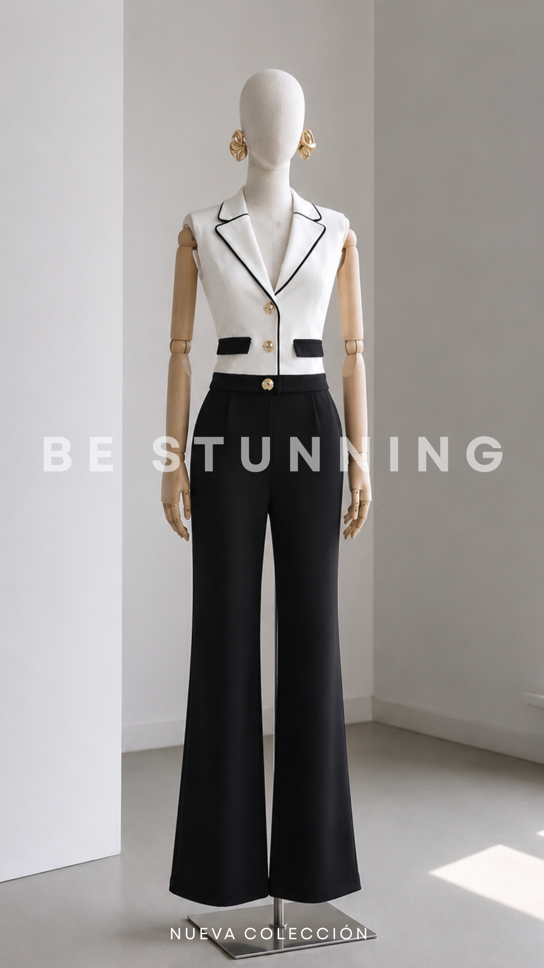 Conjunto Riviera Blanco y Negro