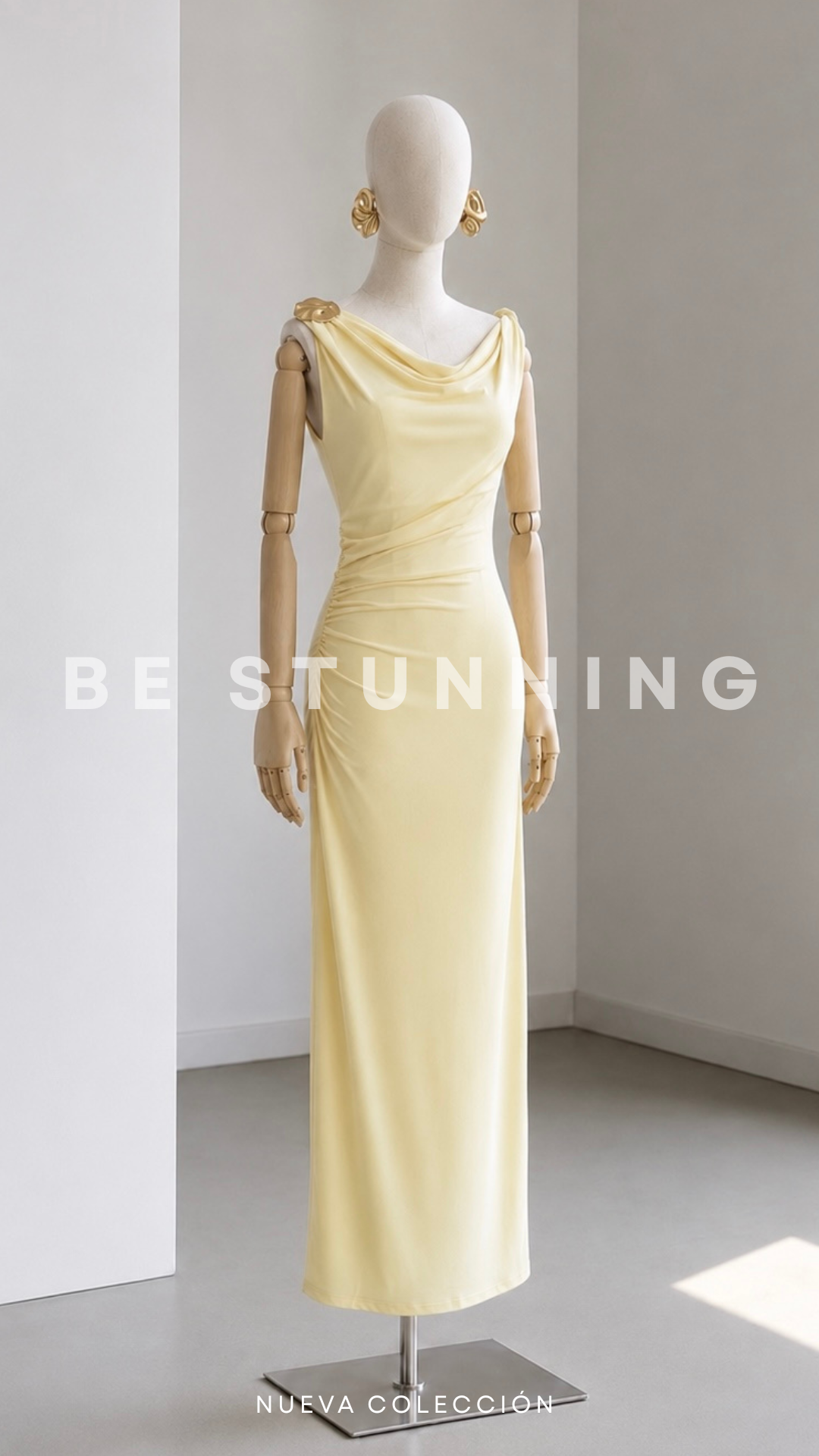 Vestido Largo Soleil Amarillo