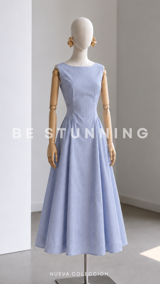 Vestido rayas diplomáticas