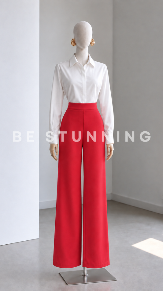 Pantalón Palazzo Rojo